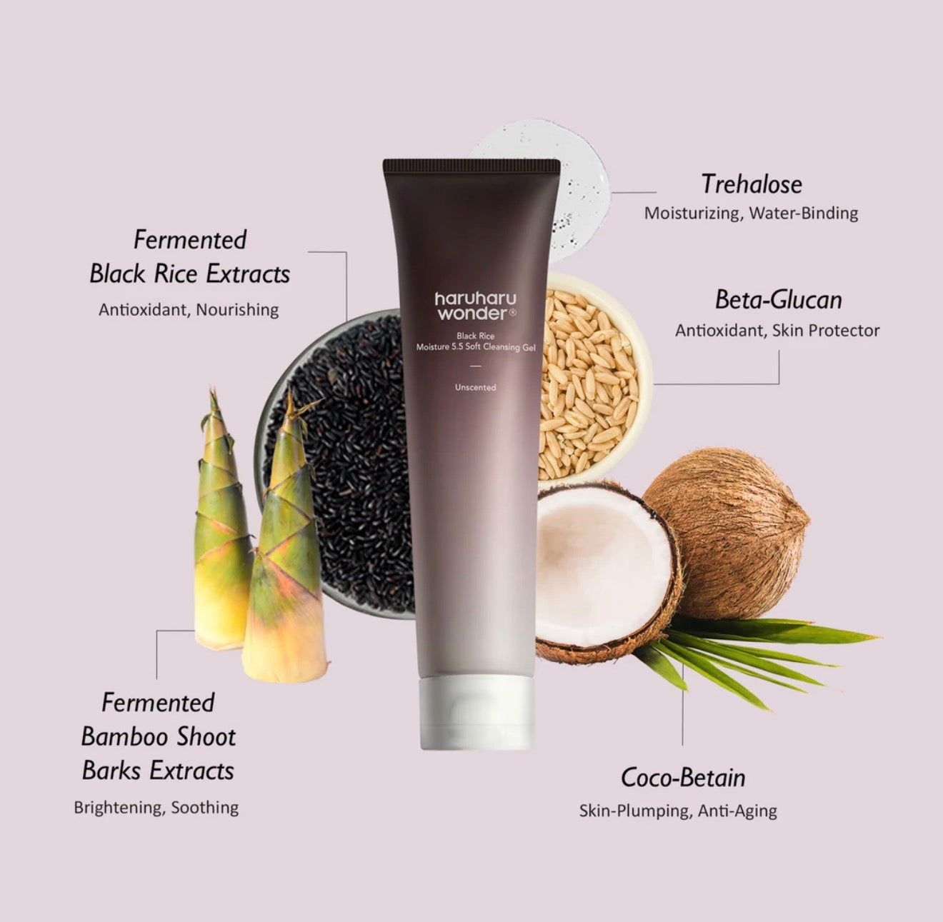 haruharu wonder Black Rice Moisture 5.5 Soft Cleansing Gel 100ml