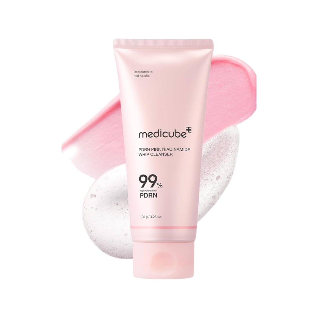 Nettoyant fouetté rose à la niacinamide et au PDRN Medicube