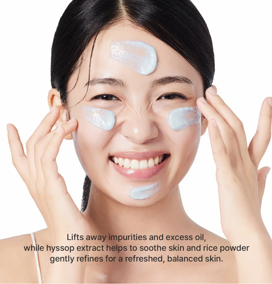 Arencia Fresh Blue Hyssop Rice Mochi Cleanser 120g