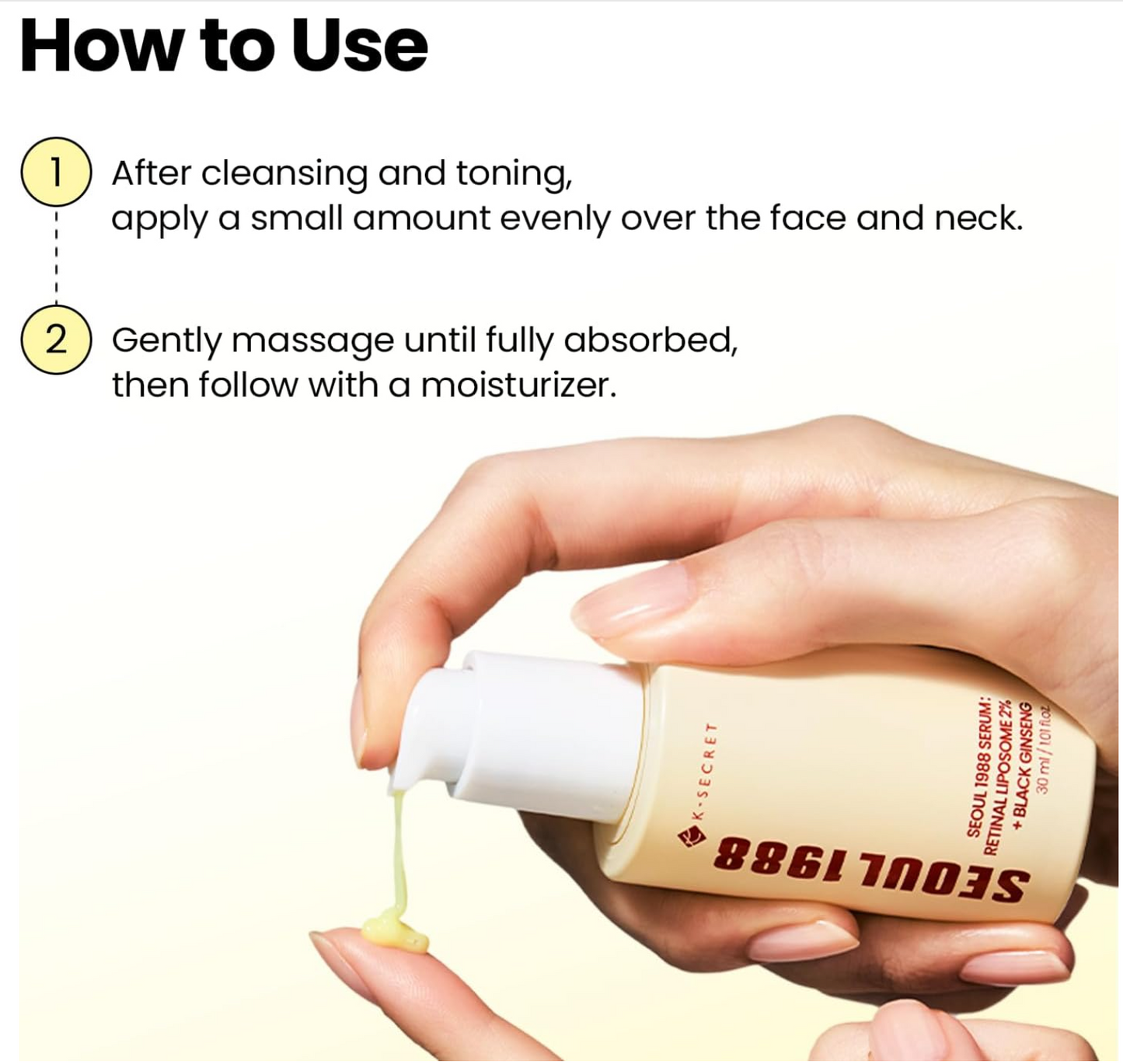K-SECRET SEOUL 1988 Serum: Retinal Liposome 2% + Black Ginseng 30ml
