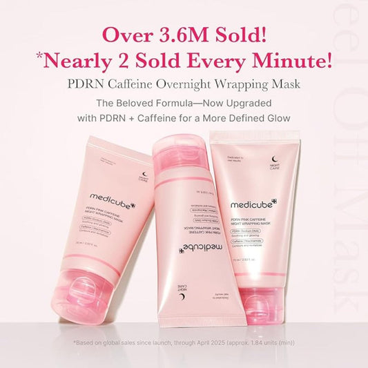 medicube PDRN Pink Caffeine Night Wrapping Mask 75ml medicube