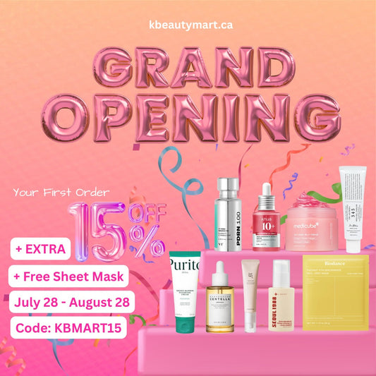 🎉 Grand Opening Special: Extra 15% Off + Free Sheet Mask — Limited Time Only!