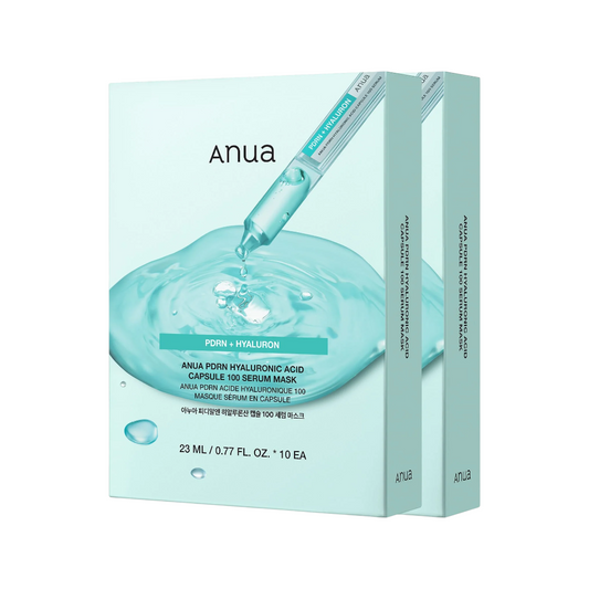 Anua PDRN Hyaluronic Acid Capsule 100 Serum Mask Sheet 23ml*10ea