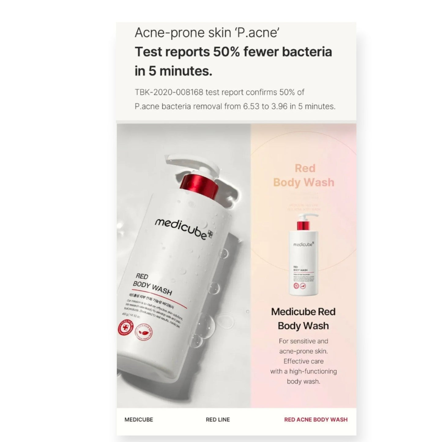 medicube Red Acne Body Wash 2.0 400g medicube