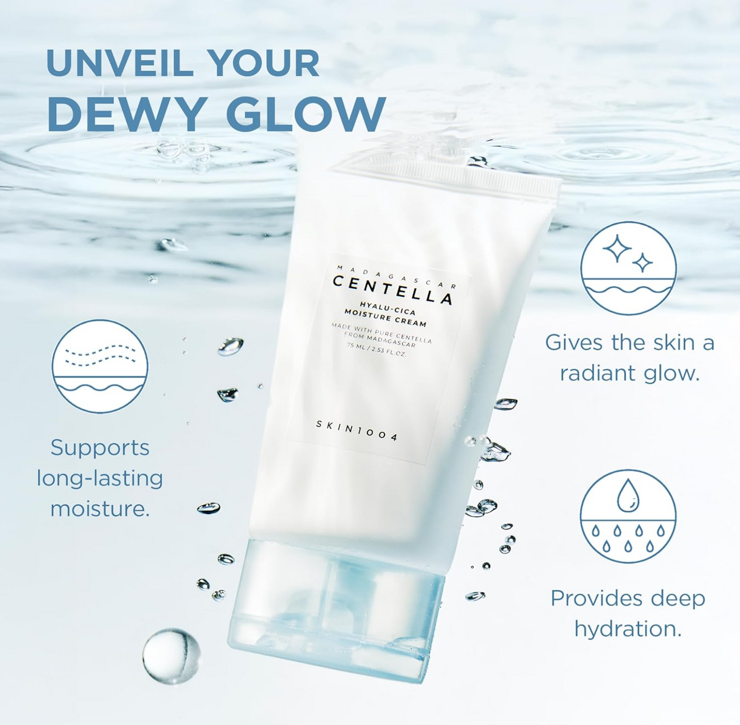 SKIN1004 Hyalu Cica Moisture Cream 75ml