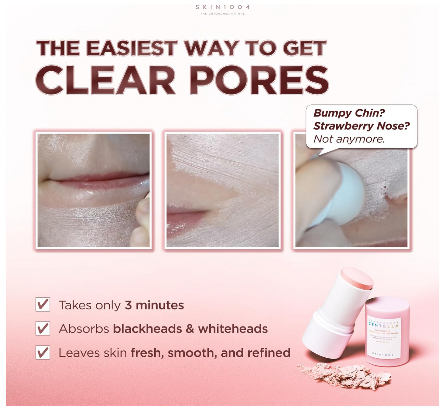 SKIN1004 Madagascar Centella Poremizing Quick Clay Stick Mask 27g