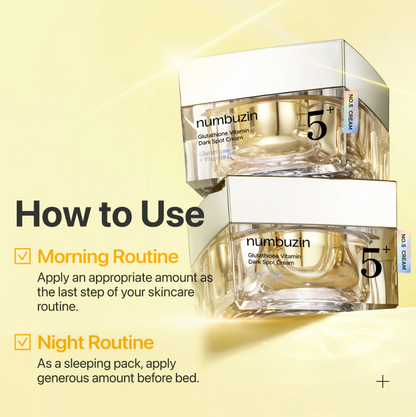 numbuzin No.5 Vitamin Glutathione Dark Spot Laser Cream 50ml