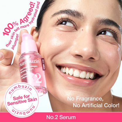 numbuzin No.2 Rose PDRN Collagen 2X Plumping Serum 30ml
