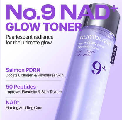 numbuzin No.9+ NAD+ PDRN Glow Boosting Toner 150ml