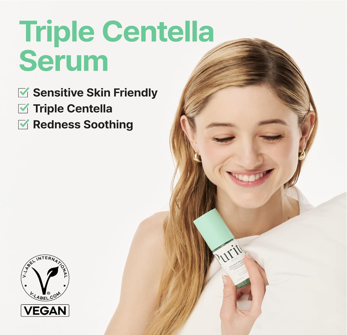 Purito Wonder Releaf Sérum Centella Non parfumé 60ml