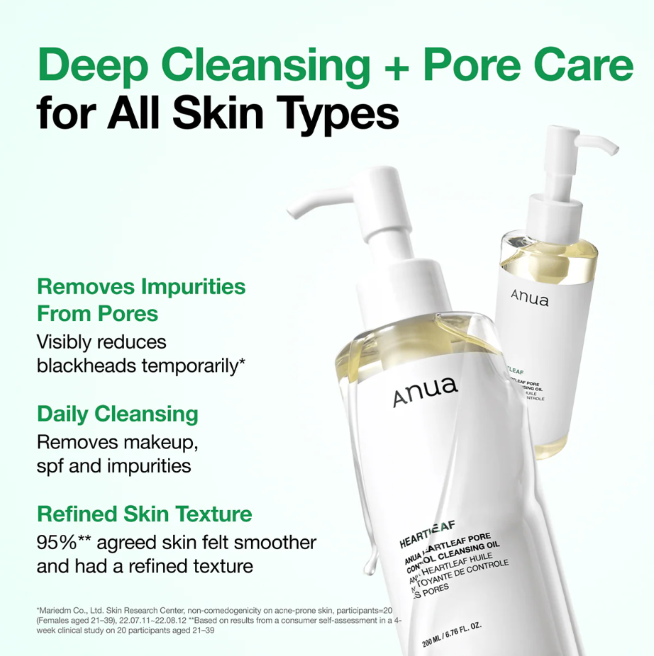 Huile Nettoyante Contrôle des Pores Anua Heartleaf 200ml