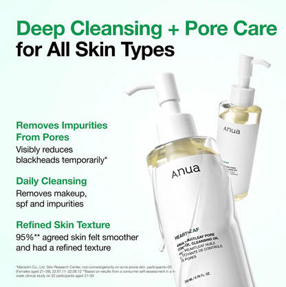 Huile Nettoyante Contrôle des Pores Anua Heartleaf 200ml