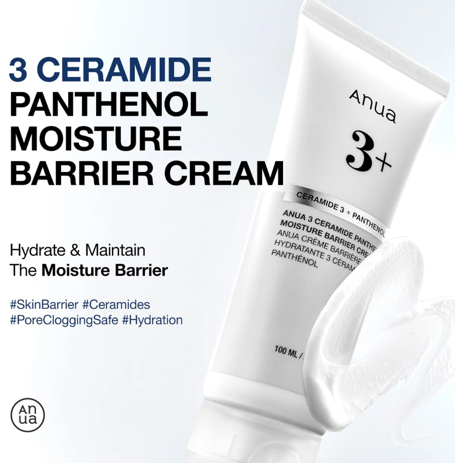 Anua 3 Ceramide Panthénol Crème Barrière Hydratante 100ml