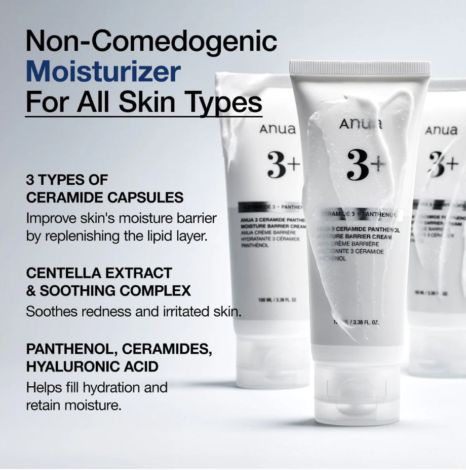 Anua 3 Ceramide Panthénol Crème Barrière Hydratante 100ml