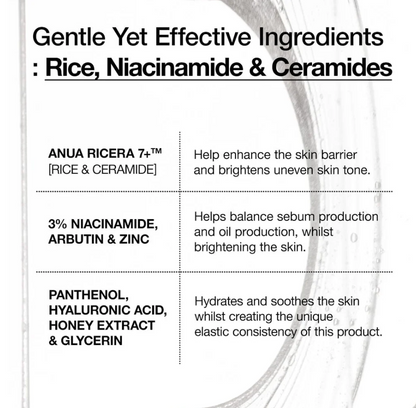 Sérum Hydratant Barrière Anua Rice Ceramide 7 50ml