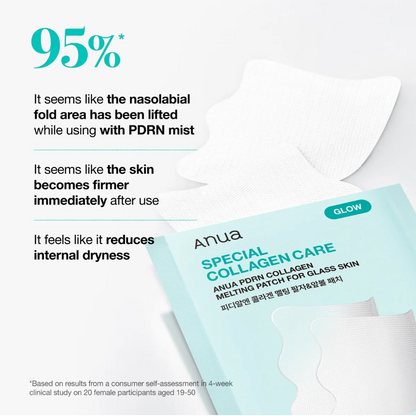 Anua PDRN Collagen Melting Patch For Glass Skin 4ea