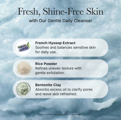 Arencia Fresh Blue Hyssop Rice Mochi Cleanser 120g