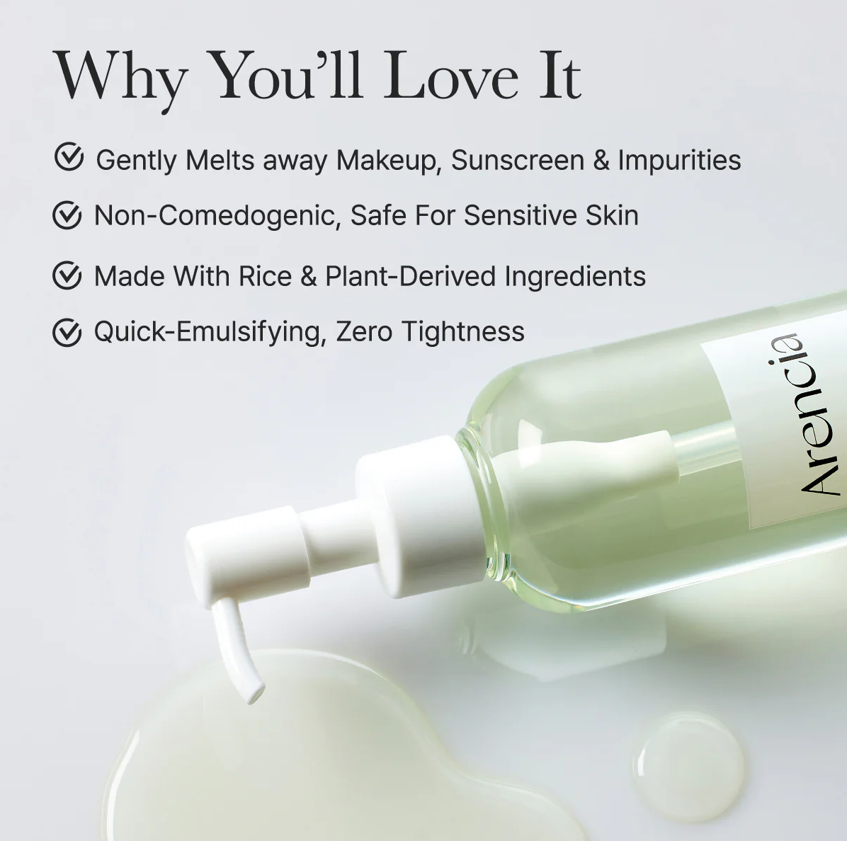 ARENCIA Huile Nettoyante Mochi Pore Melt 200 ml