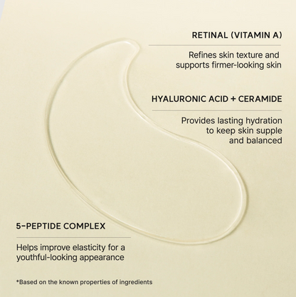 Masque contour des yeux stimulant le rétinol ARENCIA 60 pièces