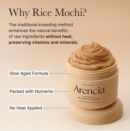 Nettoyant Arencia Calendula Riz Mochi 120g