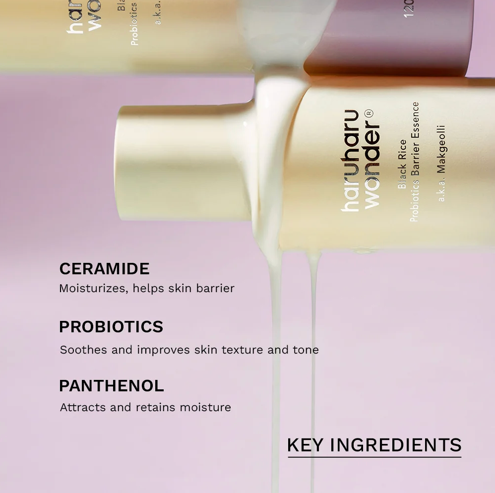 Haruharu Wonder Essence Barrière Probiotiques Riz Noir 120ml