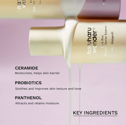 Haruharu Wonder Essence Barrière Probiotiques Riz Noir 120ml