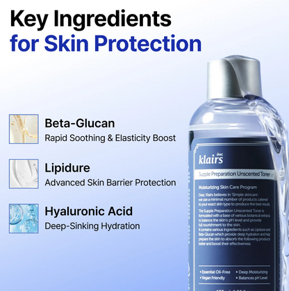 Dear, Klairs Supple Preparation Unscented Toner 180ml