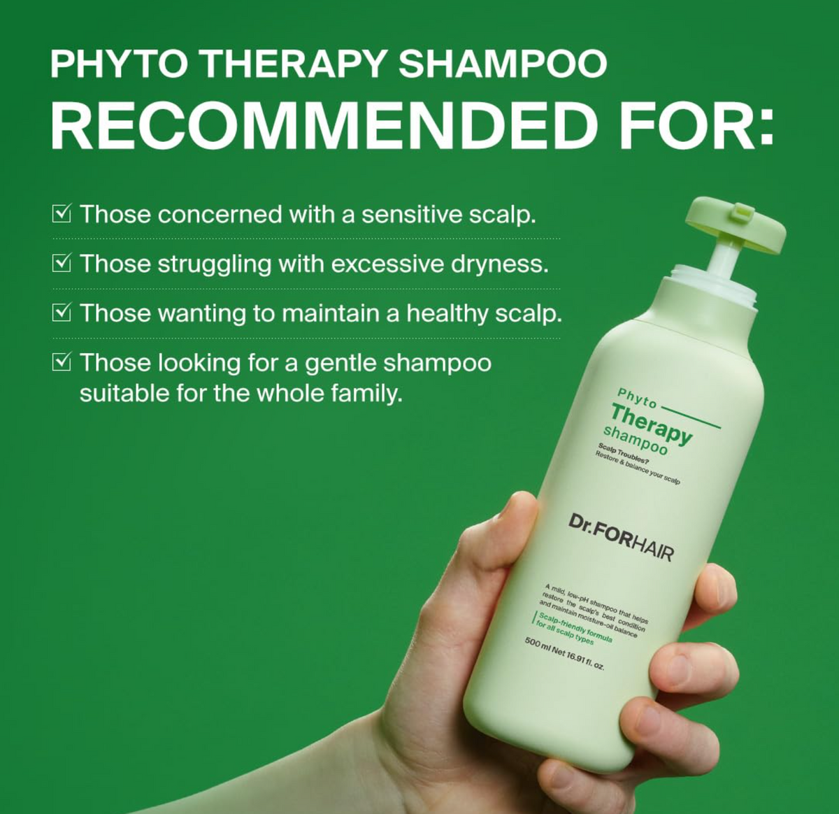 Dr.FORHAIR Phyto Therapy Shampoo 500ml
