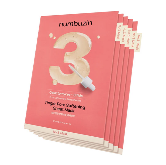 numbuzin No.3 Tingle-Pore Softening Sheet Mask 1PCS