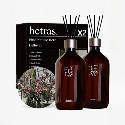 hetras Premium Diffuser 500ml x 2 - Flower Shop