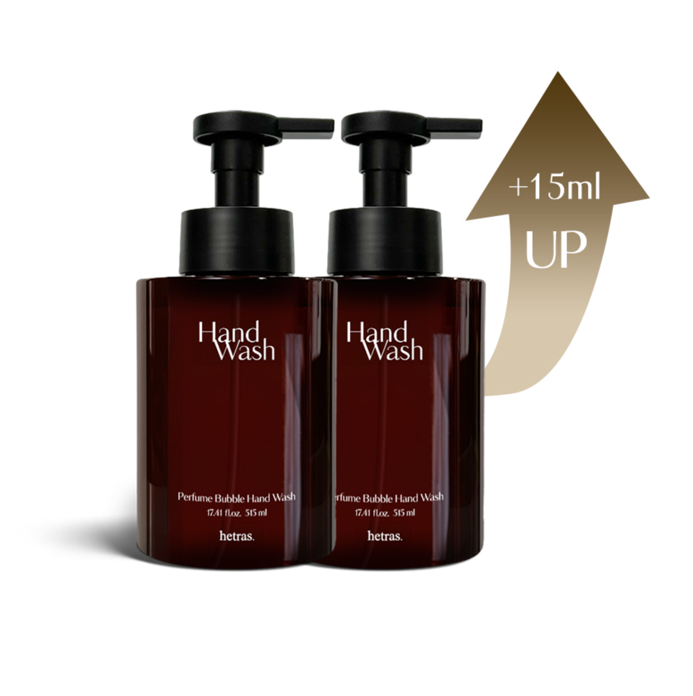 hetras Perfumed Bubble Hand Wash 515ml x 2 - London Musk