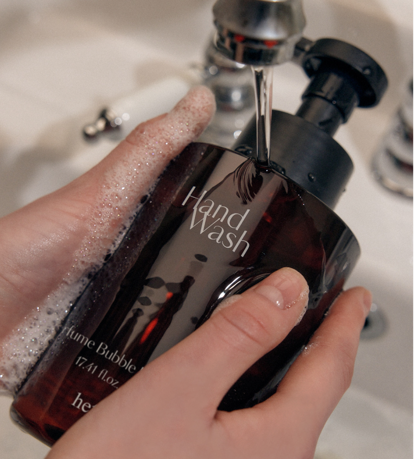 hetras Perfumed Bubble Hand Wash 515ml x 2 - London Musk