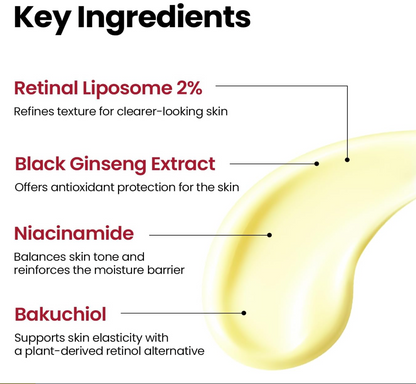K-SECRET SEOUL 1988 Serum: Retinal Liposome 2% + Black Ginseng 30ml
