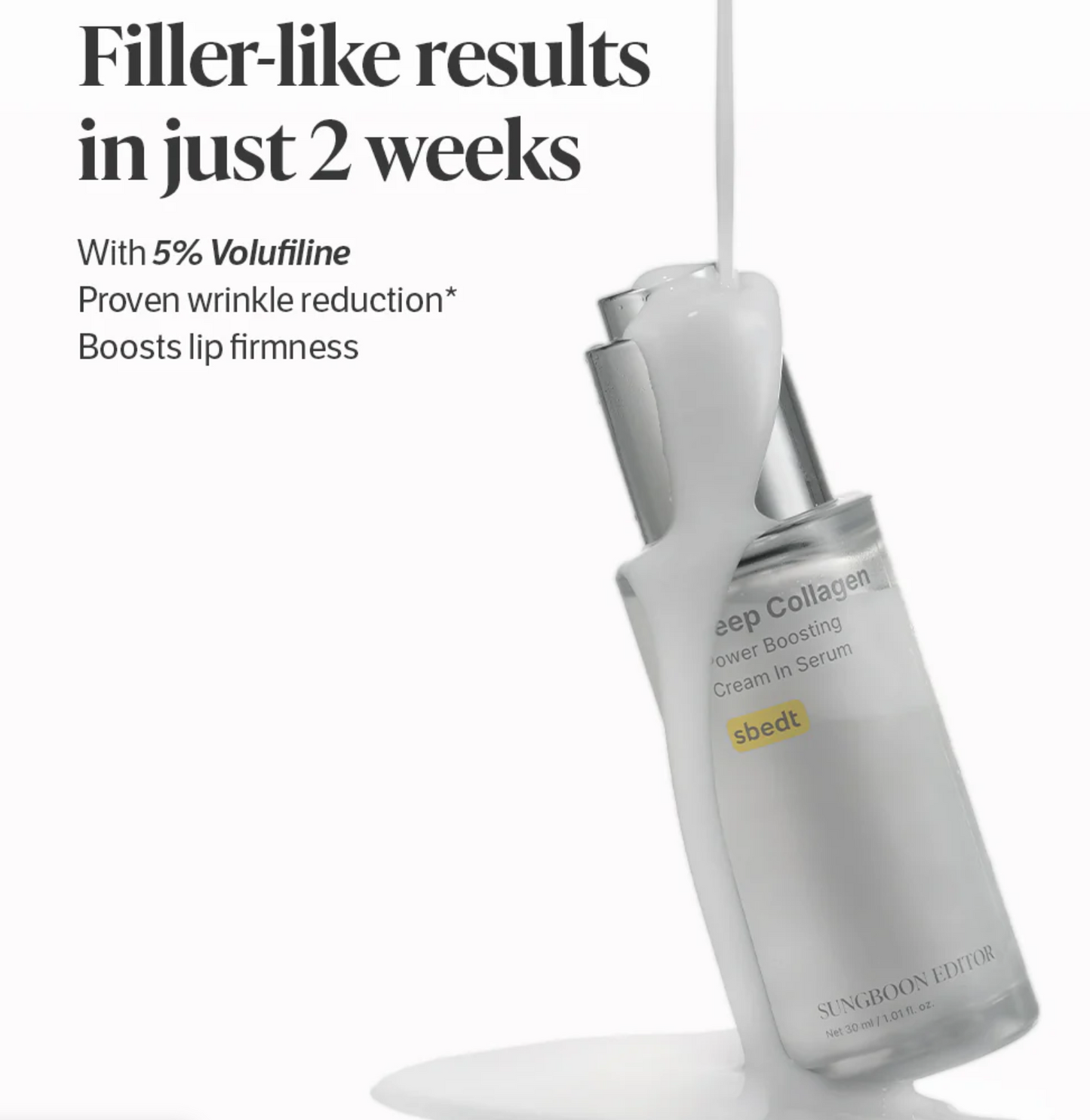 Sungboon Editor Deep Collagen Power Boosting Cream in Serum
