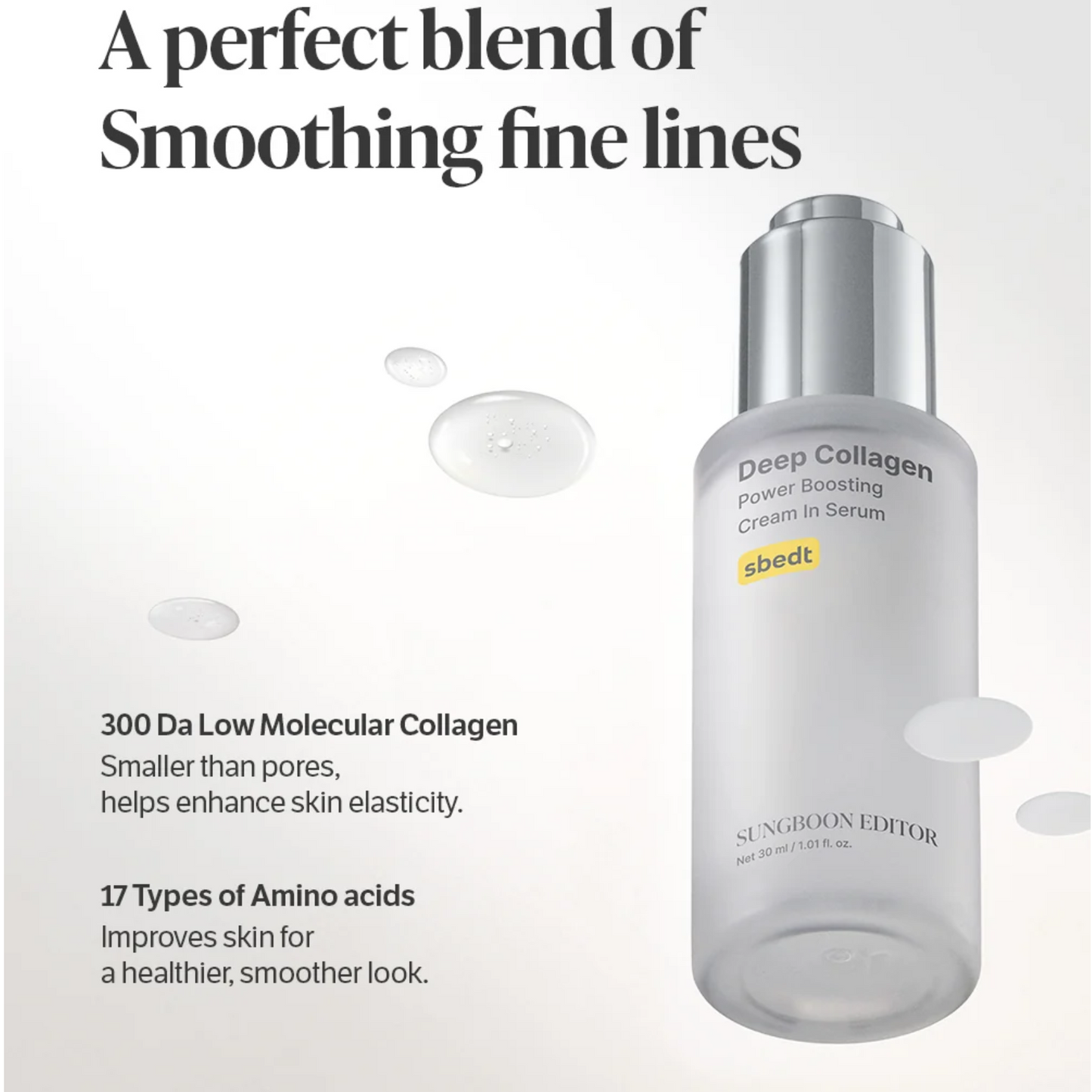 Sungboon Editor Deep Collagen Power Boosting Cream in Serum