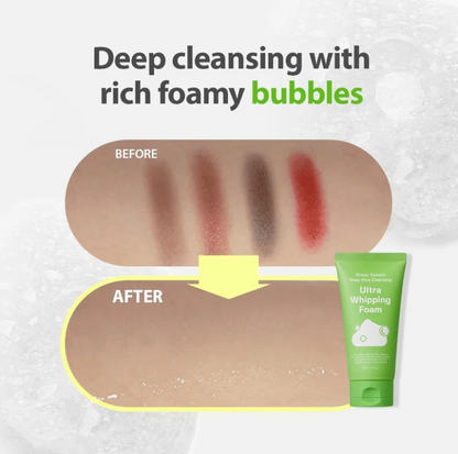 Sungboon Editor Green Tomato Deep Pore Cleansing Ultra Whipping Foam
