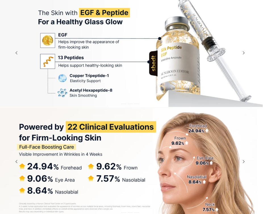 Sungboon Editor Silk Peptide EGF Intensive Ampoule 40ml