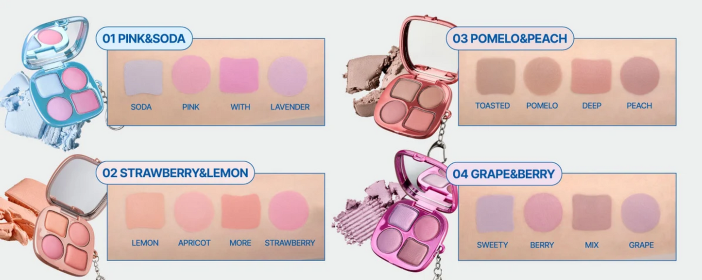 fwee Pocket Cheek Palette 9.6g (5 Colours)