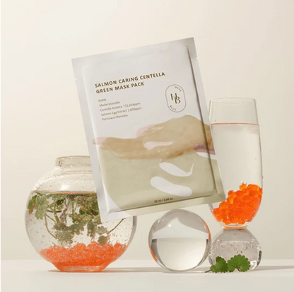 HEVEBLUE Salmon Caring Centella Green Mask 25ml - 1 PC