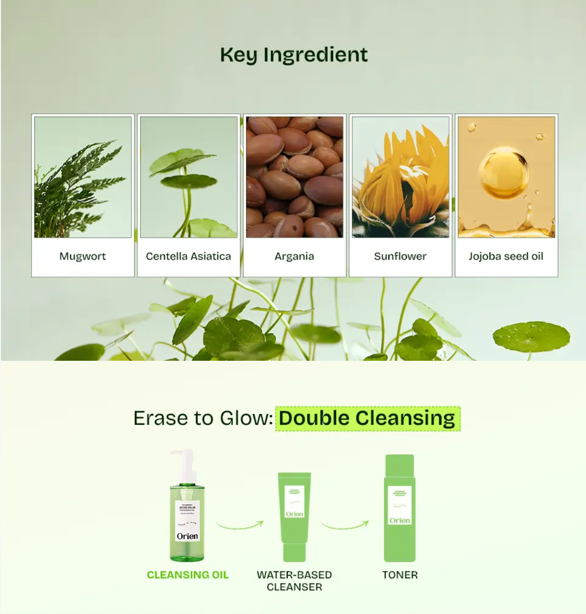 Orien Mugwort Zero Film Cleansing Oil 200ml