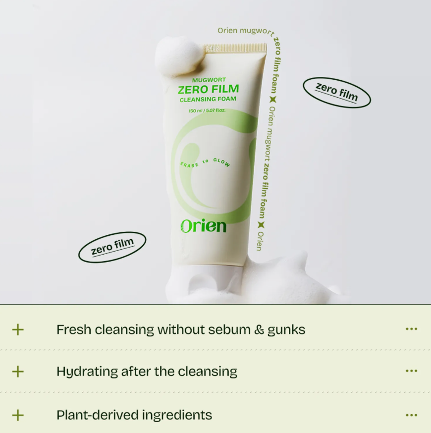 Orien Mugwort Zero Film Cleansing Foam 150ml