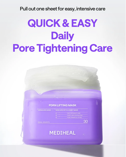 MEDIHEAL Derma 365 PDRN Lifting Mask (30PCS)