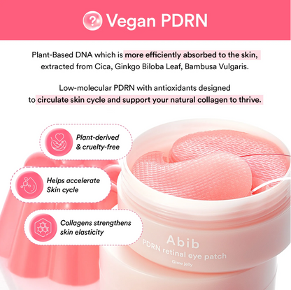 Abib PDRN Retinal Eye Patch Glow Jelly (60ea)