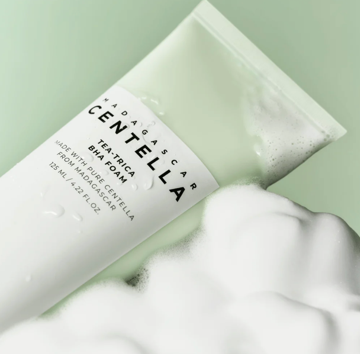 SKIN1004 Madagascar Centella Tea-Trica BHA Mousse nettoyante 125ml