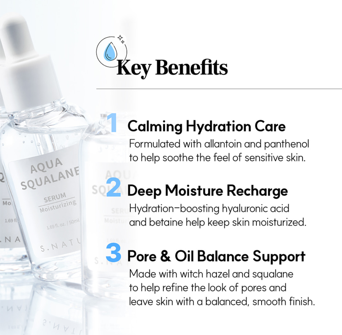 S.Nature Aqua Squalane Serum 50ml