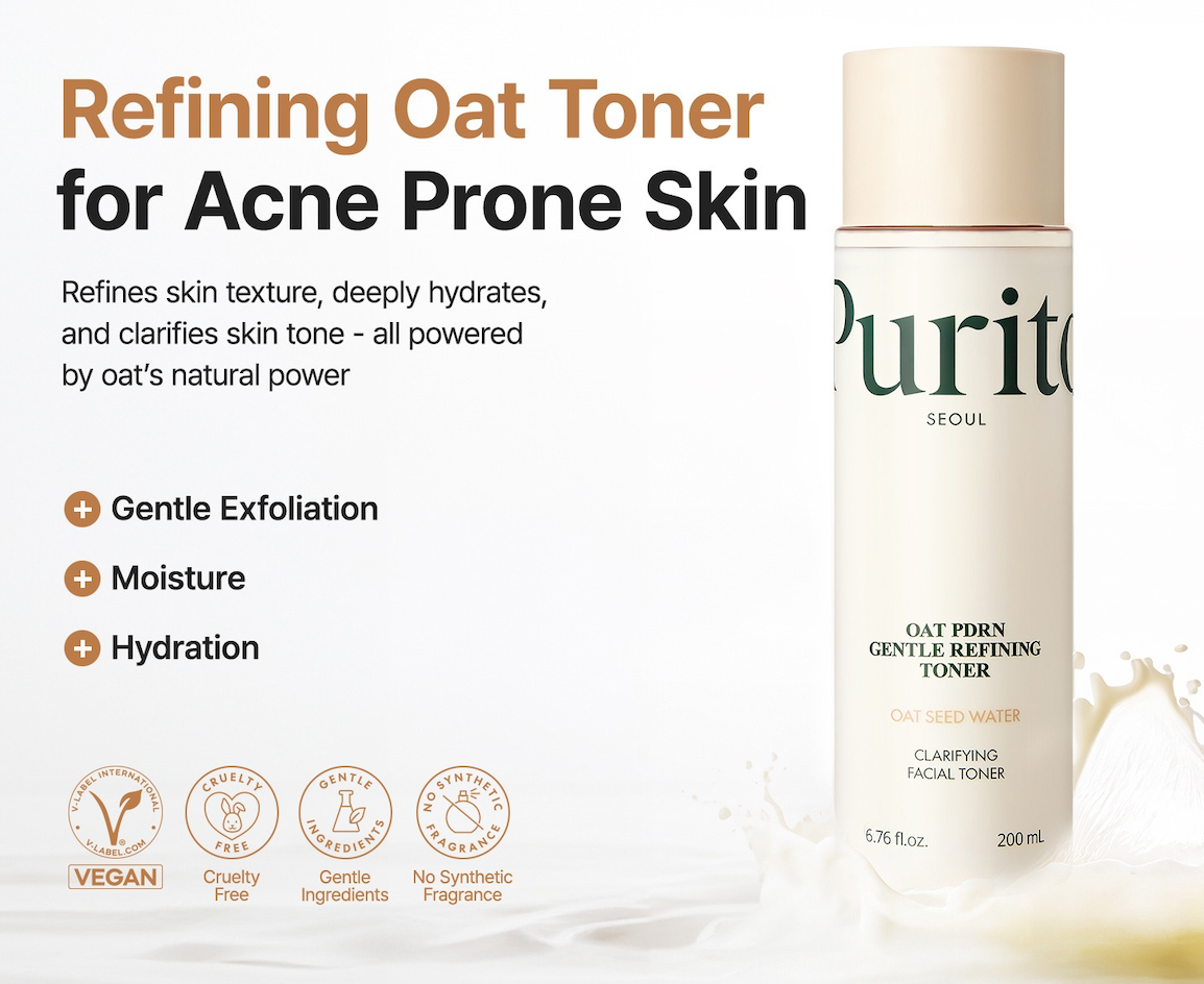 PURITO Oat PDRN Gentle Refining Toner 200ml