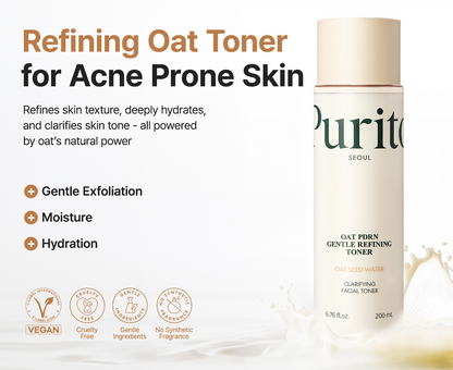 PURITO Oat PDRN Gentle Refining Toner 200ml