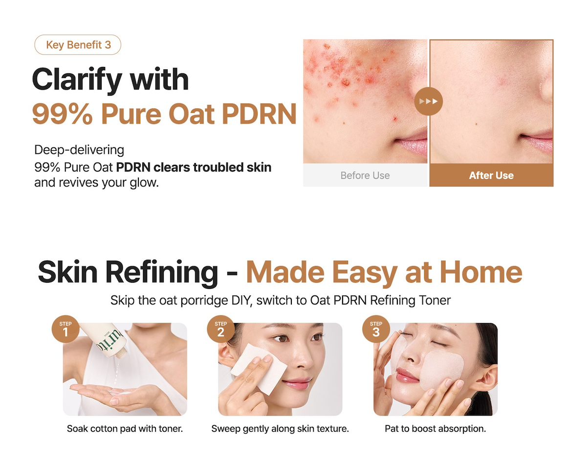 PURITO Oat PDRN Gentle Refining Toner 200ml