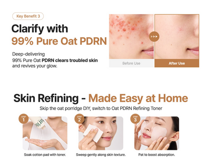 PURITO Oat PDRN Gentle Refining Toner 200ml