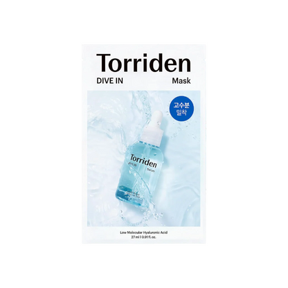 Masque hydratant à l'acide hyaluronique de faible poids moléculaire Dive-In TORRIDEN